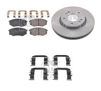 Febi Front Brake Discs & Pads with Fitting Kit fits Hyundai IX20 2010-2019