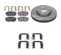 Febi Front Brake Discs & Pads with Fitting Kit fits Kia Sportage III 2010-2015