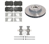 Febi Front Brake Discs & Pads with Fitting Kit fits Mercedes-Benz Cls 2005-2010