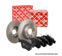 Febi Front Brake Solid Discs & Pads fits Fiat Punto 1993-2006 1.2 1.7 188.233
