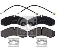 Febi Front Solid & Rear Solid Brake Discs & Pads fits Iveco Daily III 1999-2007