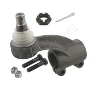 febi bilstein 09874 Tie Rod End with castle nut, cotter pin, locking nuts and screws, pack of one