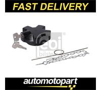 febi bilstein 11563 Fuel Filler Cap lockable, solid with gasket and chain, 1 unit