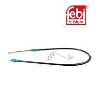 Febi Handbrake Cable Right Rear fits Ford Transit 2006-2014 2.2 2.3 2.4 3.2