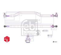 Febi Bilstein 185893 Rear Tie Rod 042115532