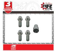 Febi Locking Wheel Nut Set - M14x1.5 x 53.5mm - fits Citroen, Fiat, Peugeot...