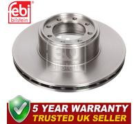 Febi Rear 1x Brake Disc Fits Iveco Daily 2006-2011 2.3 D 3.0