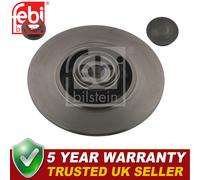 Febi Rear 1x Brake Disc Fits Renault Clio 2012- Scenic 2008- Megane 2008-
