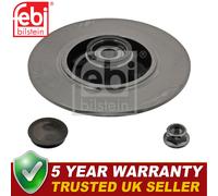 Febi Rear 1x Brake Disc Fits Renault Megane 2008- Fluence 2010-
