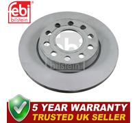 Febi Rear Brake Discs Fits Audi A4 2000-2009 Seat Exeo 2008-2013