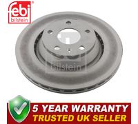 Febi Rear Brake Discs Fits Audi TT 2006-2014 2.0 2.5 3.2