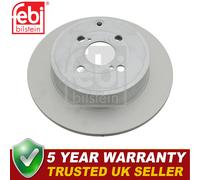 Febi Rear Brake Discs Fits Toyota Corolla 2000-2007 1.4 D 1.5 1.8 2.0