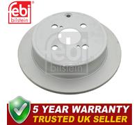 Febi Rear Brake Discs Fits Toyota Corolla 2001-2008 1.4 1.6 1.8