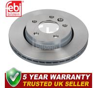 Febi Rear Brake Discs Fits VW Transporter 2003- 1.9 TDi 2.0 2.5 3.2