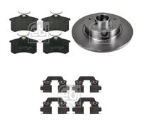Febi Rear Brake Discs & Pads with Fitting Kit fits Renault Scénic III 2009-2016