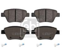 Febi Rear Brake Pad Set fits Audi A3 2003-2013 1.2 1.4 1.6 1.8 1.9 2.0