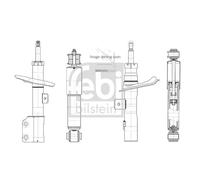 Febi Bilstein Shock Absorber 1002747 Front Left for Chevrolet Spark 1.0/1.2