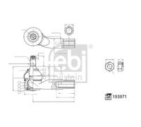 Febi Steering Tie Rod End Ball Joint outer fits VW Polo IV 2002-2012 1.4 1.6 1.9