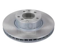 2x Brake Discs Pair Vented fits BMW 840 E31 4.0 Front 93 to 94 324mm Set Febi