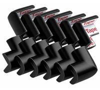 Febixo Corner Protector for Baby, 12 Pack Self-Adhesive Table Corner Protector, Child Safety Furniture Bumper,Heavy-Duty Soft Rubber Foam Furniture Corner Bumper Guards (Black)