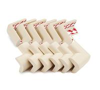 Febixo Soft Corner Protector Baby Safety Cushion Corner Bumpers for Furniture, Baby Proofing Edge Corner Guards 12 Pack Beige