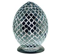 Febland Mirrored Tile Medium Mosaic Egg Lamp, Glass LM74CM