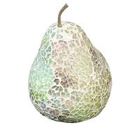 Febland Natural Mosaic Glass Pear, White, Round