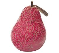 Febland Pink Mosaic Glass Pear, Round