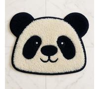 Feblilac Panda Bath Mat - Cute Animal Shaped Rug for Bathroom, Bedroom, Kids Room Soft Absorbent Non-Slip Panda Face Carpet, Cozy Home Décor Floor Mat