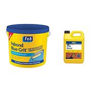 Febond Blue Grit, Extra Grip Plaster Bonding Agent, 10 Litre & 501 Universal PVA Bond, 5 Litre