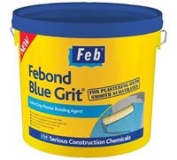 Febond Blue Grit Extra Grip Plaster Bonding Agent - Ready To Use - One Coat Application - Blue - 10 Litre