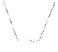 Febremdy 11:11 Angel Wings Pendant Necklace Numerology Jewelry Inspirational Gifts, Standard, Stainless Steel, No Gemstone