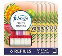 Febreze 3Volution Air Freshener Plug in Refill Fruity Tropics (20mlx3), 3 Alternating Scents To Fight Odours