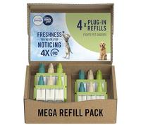 Febreze 3Volution Air Freshener Plug-In Refills, 4 Refills (20ML x 4), Pet Odour Fighter, 3 Alternating Scents to Fight Odours