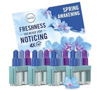 Febreze 3Volution Air Freshener Plug In Refills, 4 Refills (20MLx4), Lenor Spring Awakening, 3 Alternating Scents To Fight Odours, Febreze Plug In Refill, Air Freshener