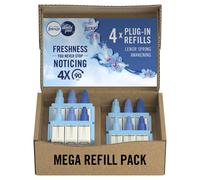 Febreze 3Volution Air Freshener Plug-In Refills, 4 Refills (20ML x 4), Lenor Spring Awakening, 3 Alternating Scents to Fight Odours