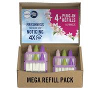 3Volution Plug In Air Freshener Refill, 20ML X 4, Odour Eliminator & Bathroom Air Freshener, Lily Breeze
