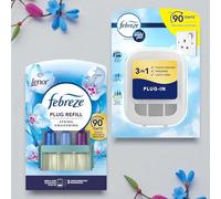 Febreze 3Volution Air Freshener Starter Kit - 1 x PLUG IN DEVICE and 1 x REFILL Bundle, Odour Eliminator for Home & Office - SPRING AWAKENING Scent 20ml