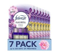Febreze 3Volution Plug-In Air Freshener Refill, Exotic Bloom, Pack of 7 (20ML x 7), Odour Fighter & Bathroom Freshener