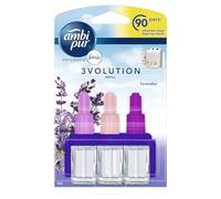Febreze 3Volution Plug in Air Freshener Refill, Lavender, 7 Refills (20ml X 7), Odour Fighter & Bathroom Air Freshener