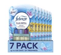 Febreze 3Volution Plug In Air Freshener Refill, Lenor Spring Awakening, 7 Refills (20ML X 7), Odour Fighter & Bathroom Air Freshener, Febreze Plug In