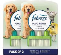 Febreze 3Volution Plug-In PET Odour Fighter Refill, Pack of 2 x 20ml, Long-Lasting Odour Removal & Fresh Scent - Compatible with Febreze 3Volution Diffusers