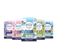 Febreze 3Volution Plug-In Refill Multipack - 5 Scents (COTTON FRESH, BLOSSOM BREEZE, fight PET odour, LENOR SPRING AWAKENING, LAVENDER) - 5 × 20ml | OdourClear™ Technology