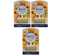 Febreze 3Volution Fragrance Plug Refill Bottle 7 x 20 ml Lenor Golden Orchid, 3 Alternating Fragrances Fight Odours