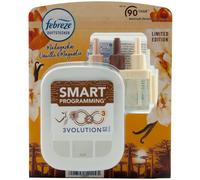 Febreze 3Volution Fragrance Plug (20 ml) Madagascar Vanilla & Magnolia Starter Set with Automatic Fresh Fragrance System, 3 Alternating Fragrances Remove Odours White