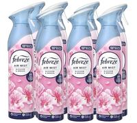 Febreze Air Freshener for Room Spray & Bathroom, Blossom & Breeze, 185ML x 8 Packs, Air Fresheners for Home