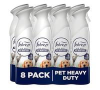 Febreze Air Freshener Spray, 185ML X 8 (1480ML), Pet Odour Eliminator Room Spray, Leaves A Fresh Scent