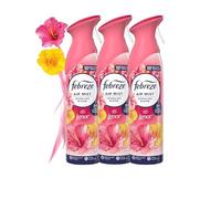 Febreze Air Freshener Spray LENOR SPARKLING BLOOM 185ml x 3 | Odour Eliminator with OdourClear Technology | Non-Flammable, Long-Lasting Room Freshener, Exotic Fruity Fragrance
