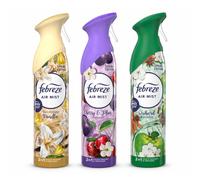 Febreze Air Freshener SUN KISSED VANILLA, CHERRY & PLUM, ORCHARD PARADISE - SPRING EDITION Spray 185ml x 3 | Odour Eliminator with OdourClear Technol