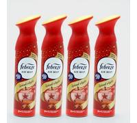 Febreze Air Mist Air Freshener Spray 185ml x 4 - Spiced Apple Scent